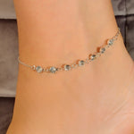 Grandinėlė ant kojos "Crystal anklet"