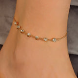 Grandinėlė ant kojos "Crystal anklet"