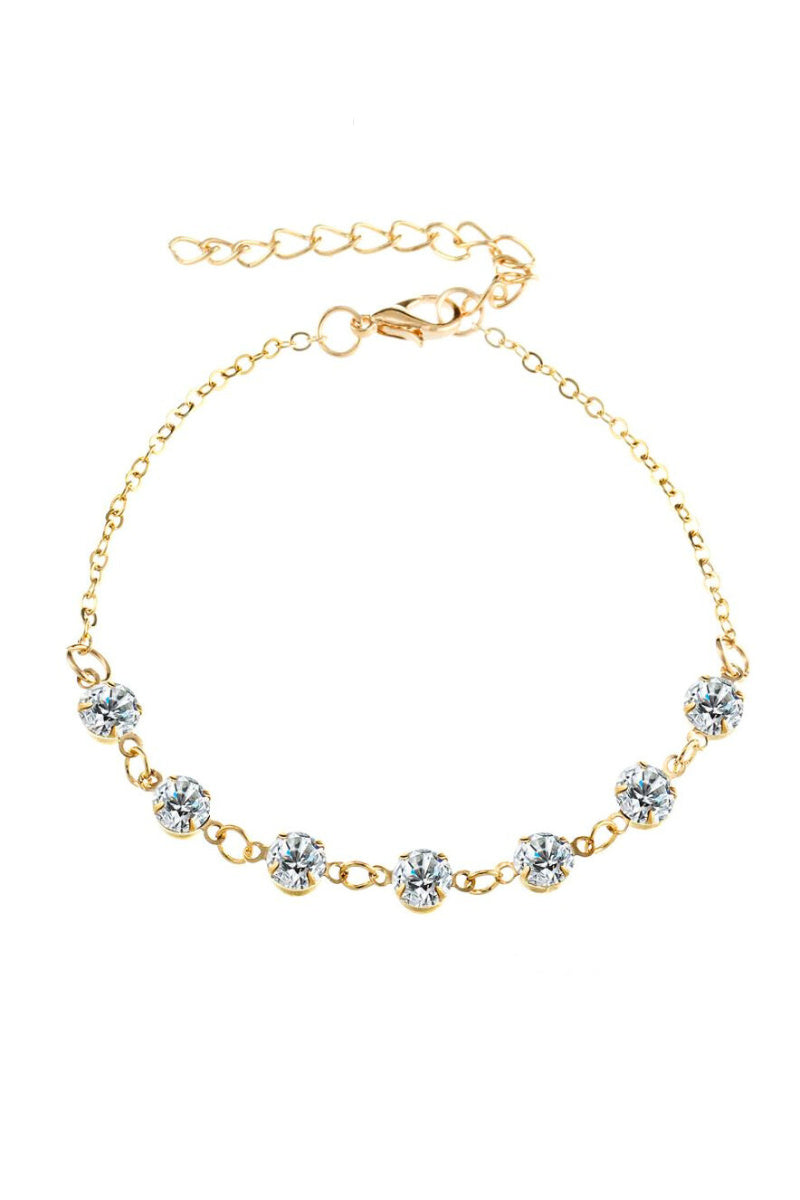 Grandinėlė ant kojos "Crystal anklet"