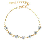 Grandinėlė ant kojos "Crystal anklet"