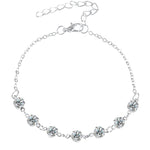 Grandinėlė ant kojos "Crystal anklet"