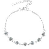 Grandinėlė ant kojos "Crystal anklet"