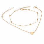 Grandinėlė ant kojos "Two row anklet"