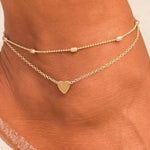 Grandinėlė ant kojos "Two row anklet"