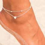 Grandinėlė ant kojos "Two row anklet"