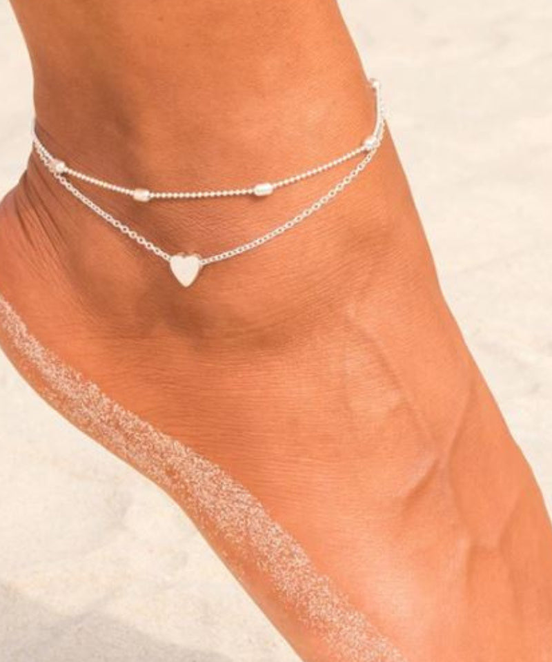 Grandinėlė ant kojos "Two row anklet"