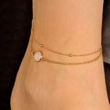 Grandinėlė ant kojos "Opal anklet"
