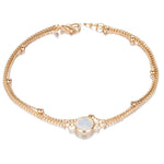 Grandinėlė ant kojos "Opal anklet"