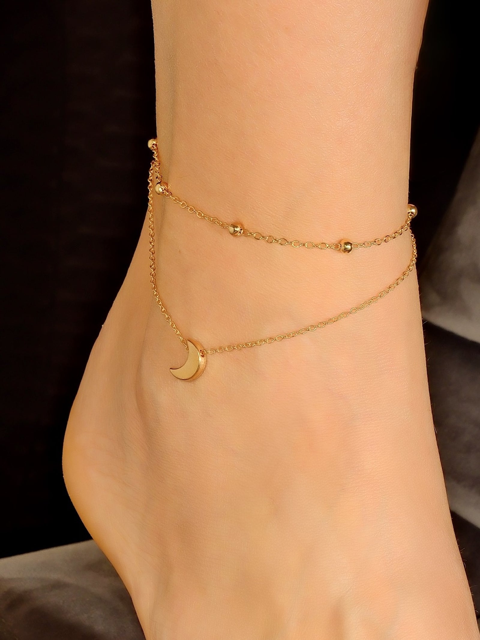 Grandinėlė ant kojos "Moon anklet"