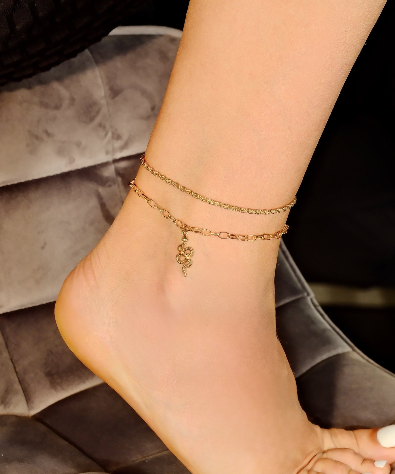 Grandinėlė ant kojos "Snake anklet"