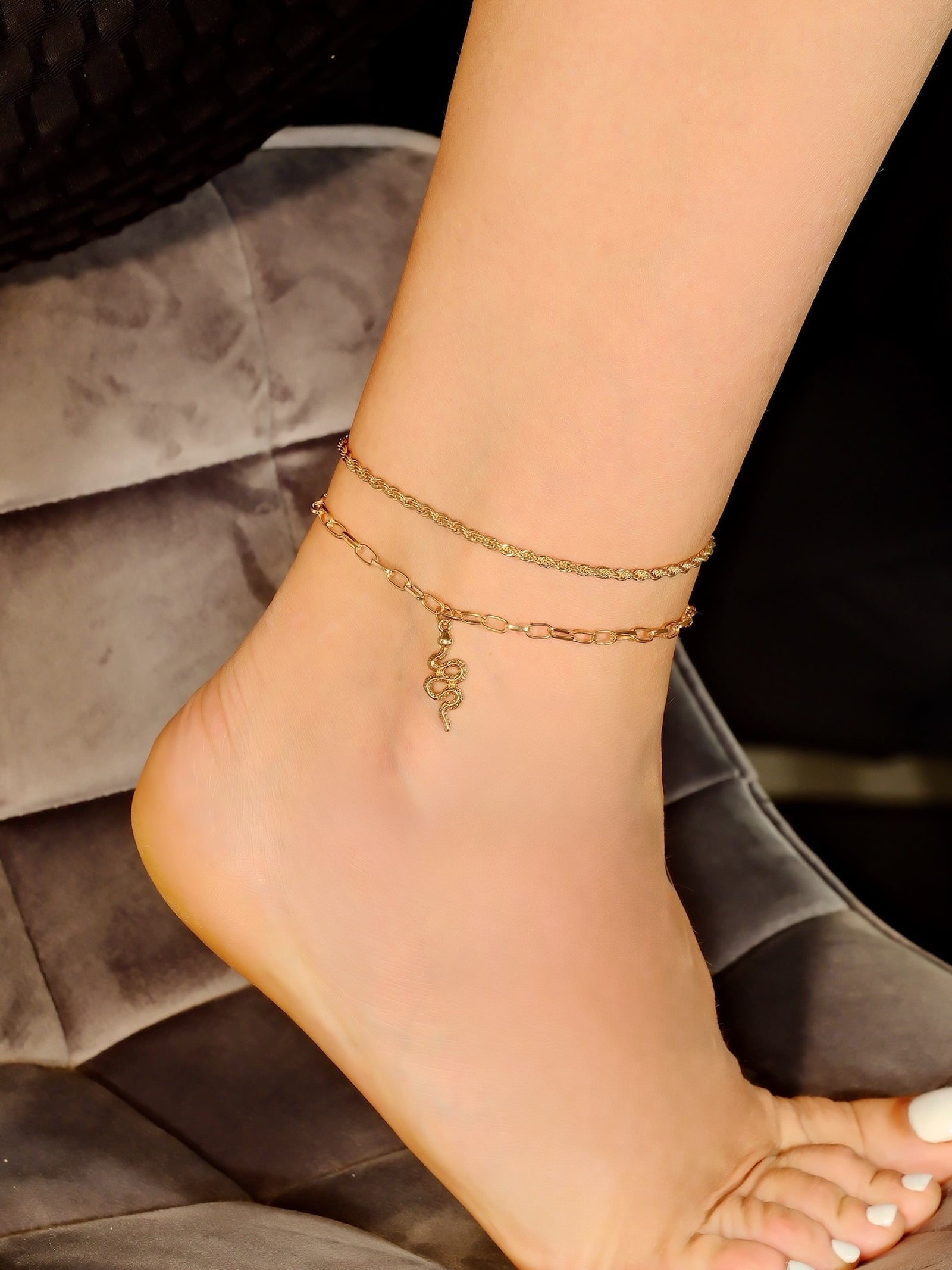 Grandinėlė ant kojos "Snake anklet"