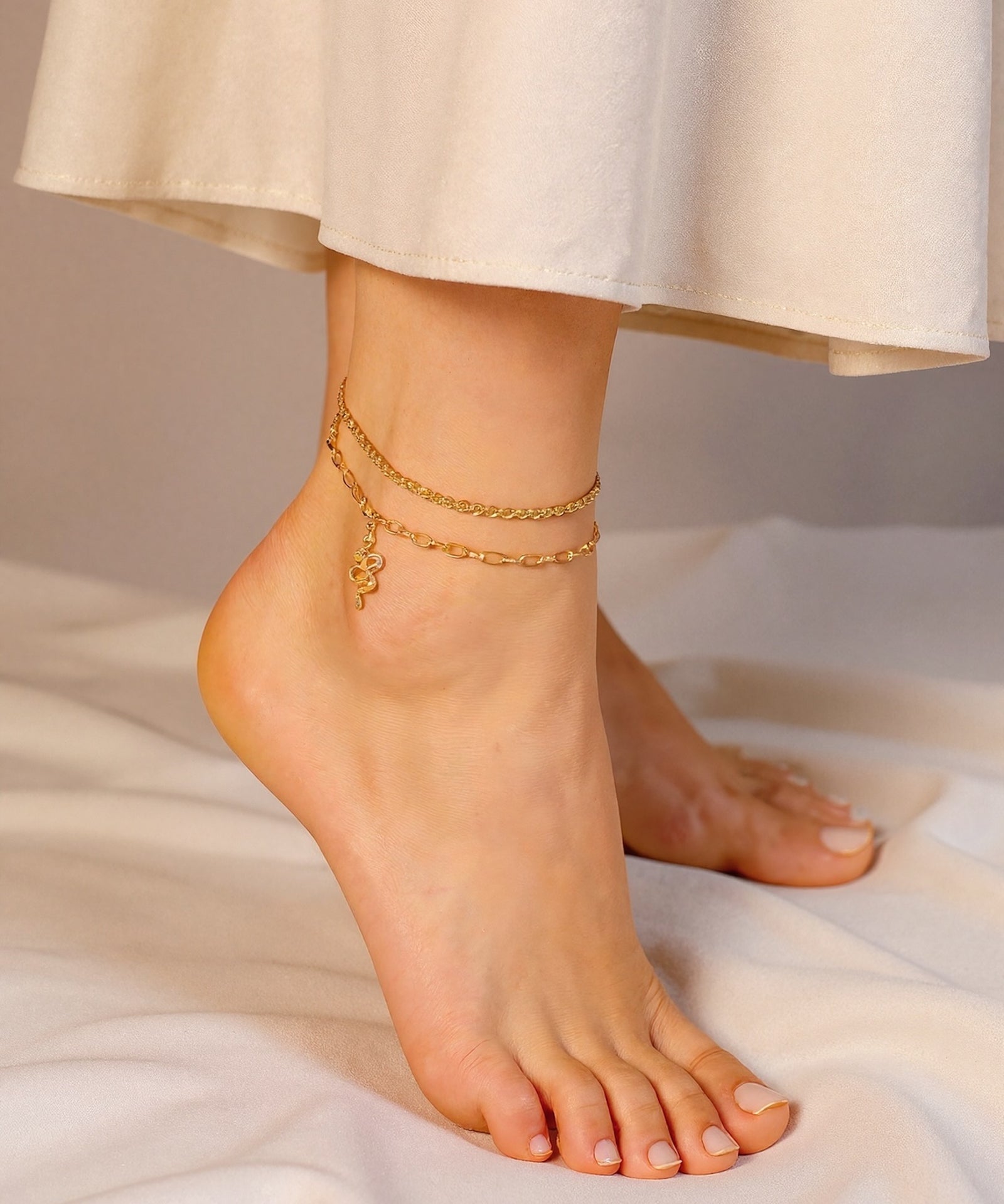 Grandinėlė ant kojos "Snake anklet"