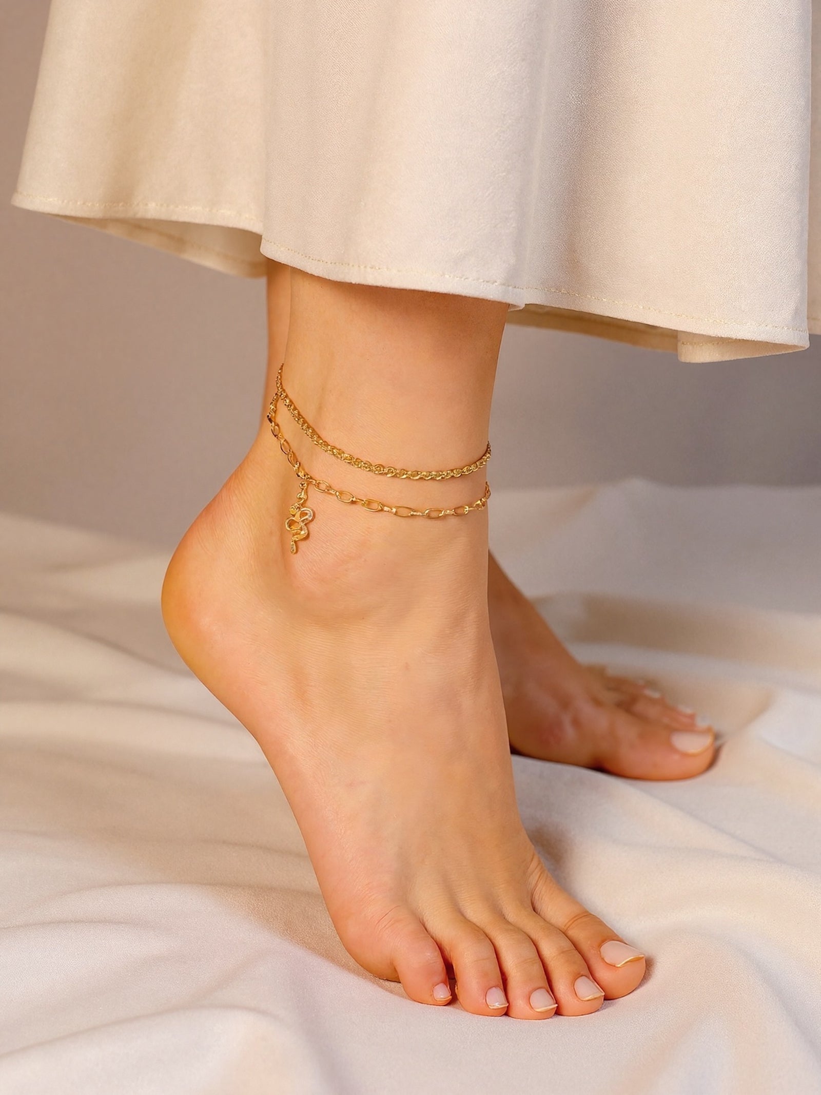 Grandinėlė ant kojos "Snake anklet"