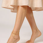 Grandinėlė ant kojos "Four row wide anklet"