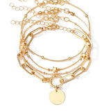 Grandinėlė ant kojos "Four row wide anklet"