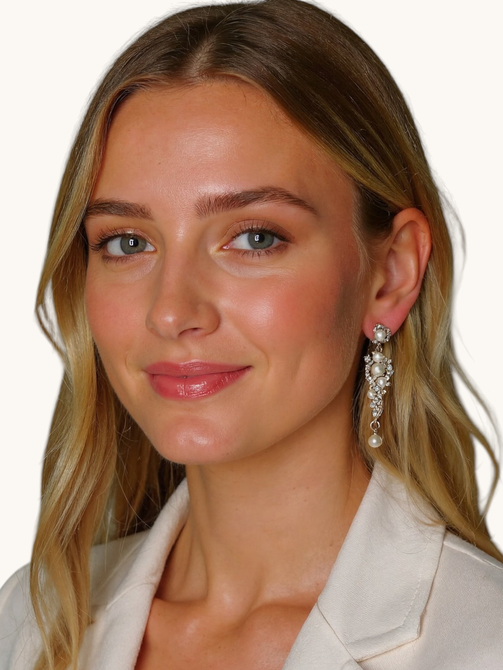 Proginiai auskarai "Bride pearl"