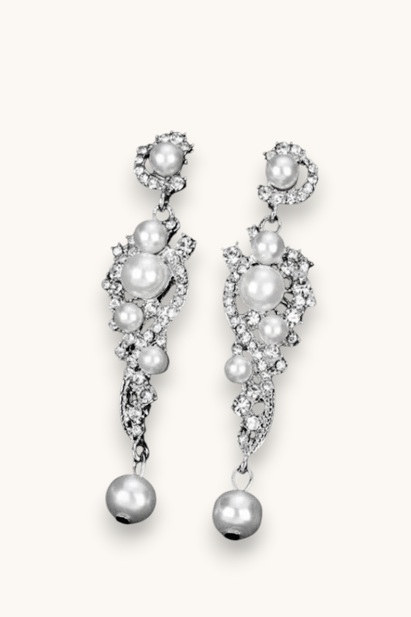 Proginiai auskarai "Bride pearl"