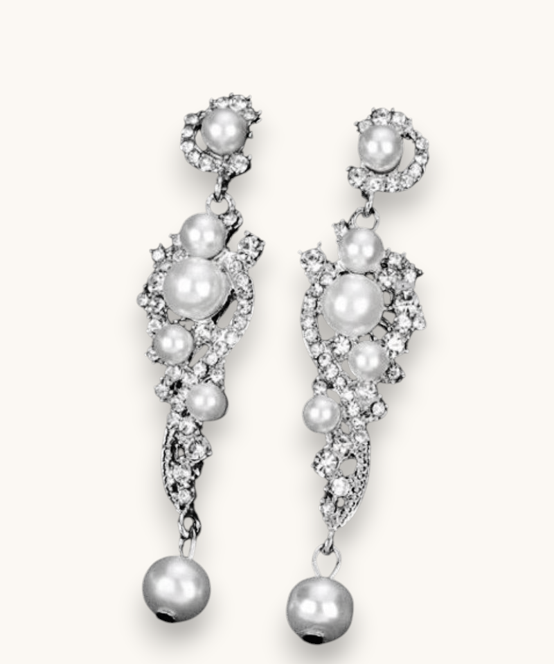 Proginiai auskarai "Bride pearl"