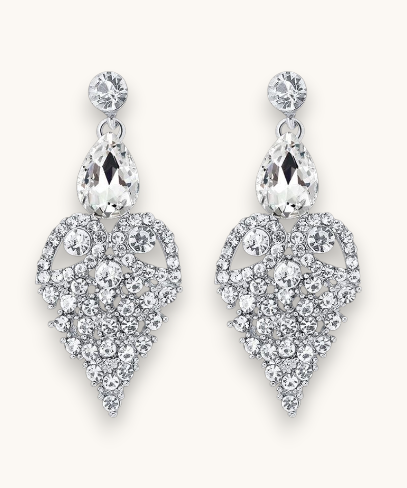 Proginiai auskarai "Crystal Drop"