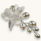 Proginiai auskarai "Resin flower earrings"