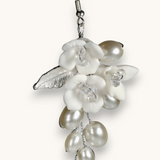 Proginiai auskarai "Resin flower earrings"