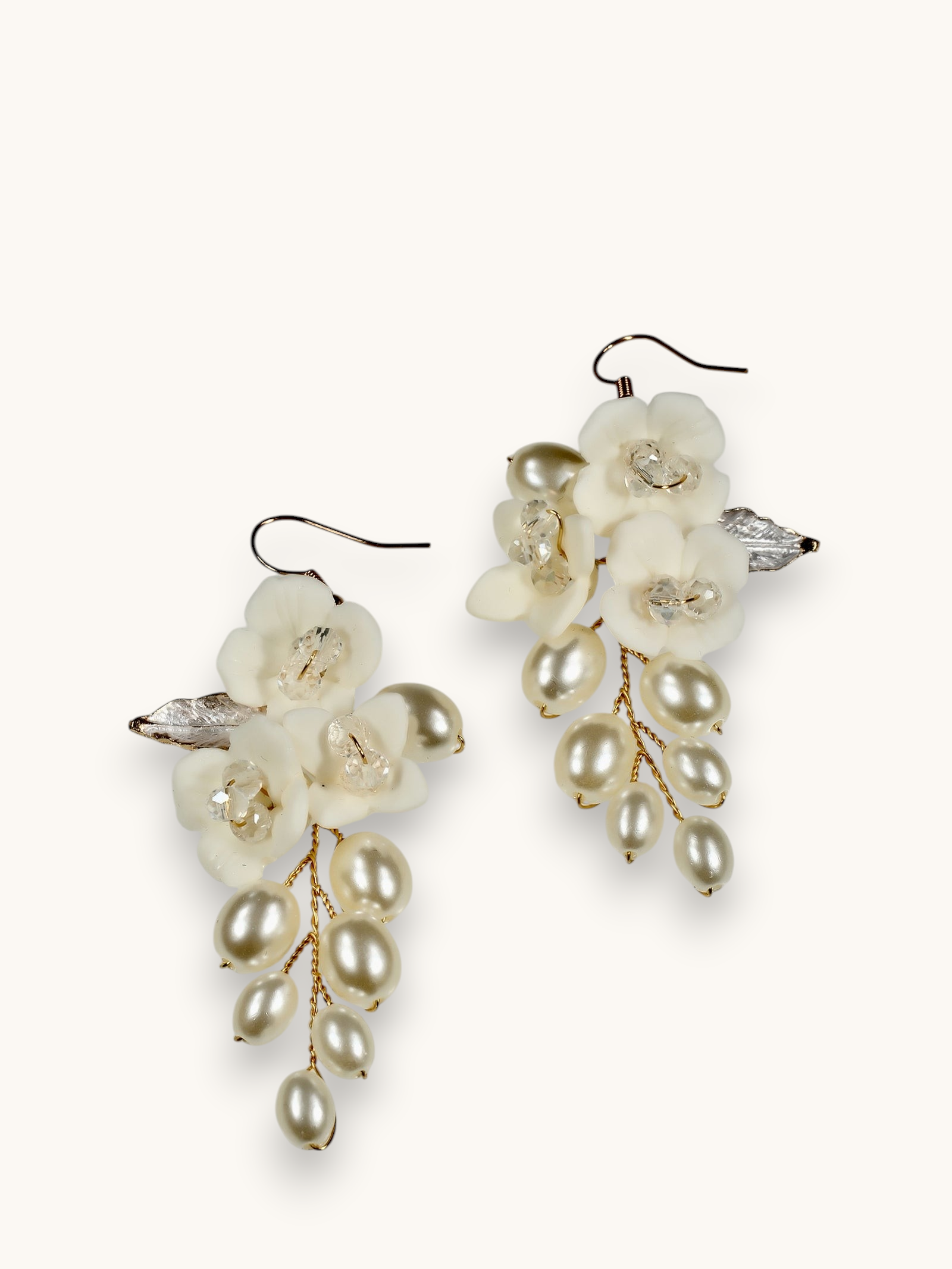 Proginiai auskarai "Resin flower earrings"