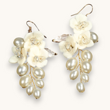 Proginiai auskarai "Resin flower earrings"