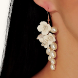 Proginiai auskarai "Resin flower earrings"