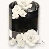 Proginiai auskarai "Ceramic flower earrings"