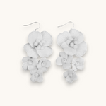 Proginiai auskarai "Ceramic flower earrings"