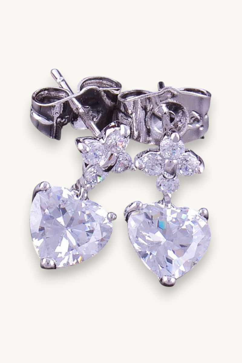 Auskarai "Heart Drop Earrings"