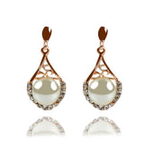 Auskarai "Precious round pearl"