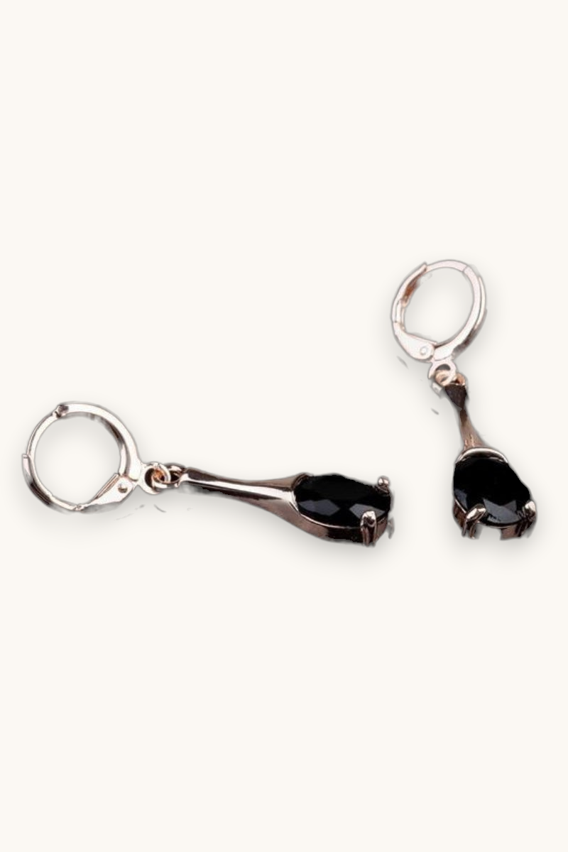 Auskarai "Dangler zirconia"