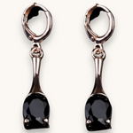Auskarai "Dangler zirconia"