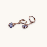 Auskarai "Dangler zirconia"