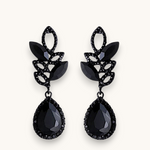 Auskarai "Black stone"