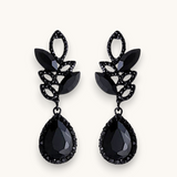 Auskarai "Black stone"