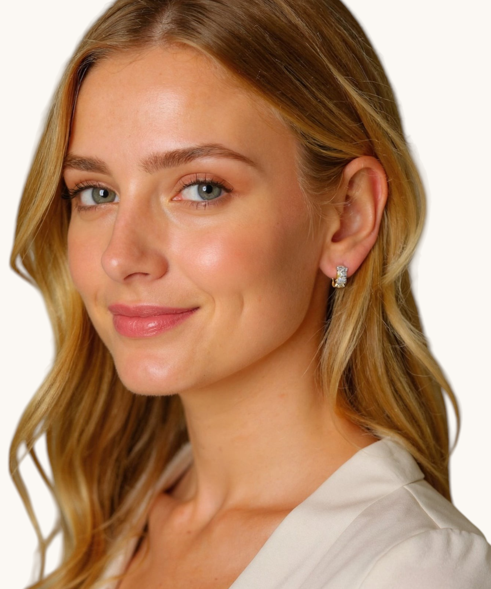 Auskarai "Shinning hoop earrings"