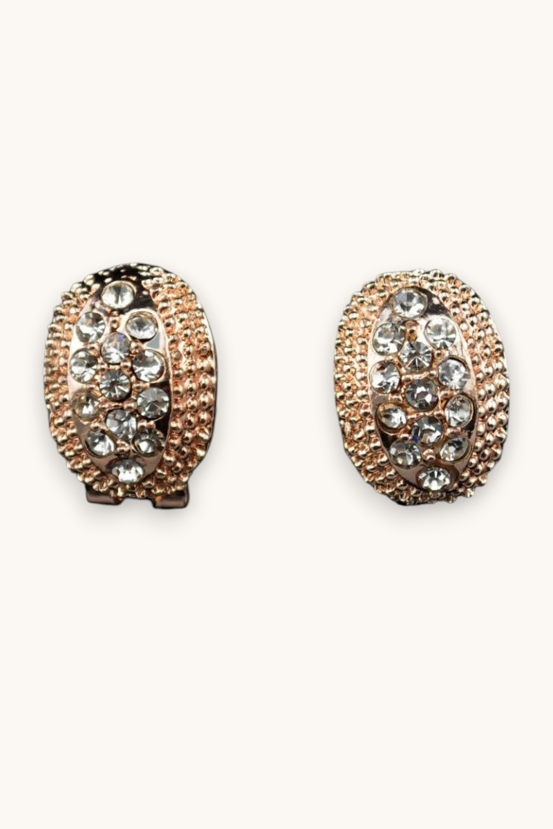 Auskarai "Oval crystal"