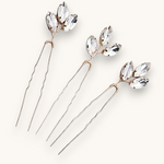 Plaukų smeigtukas "Golden Crystal" 1vnt