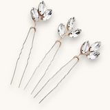 Plaukų smeigtukas "Golden Crystal" 1vnt