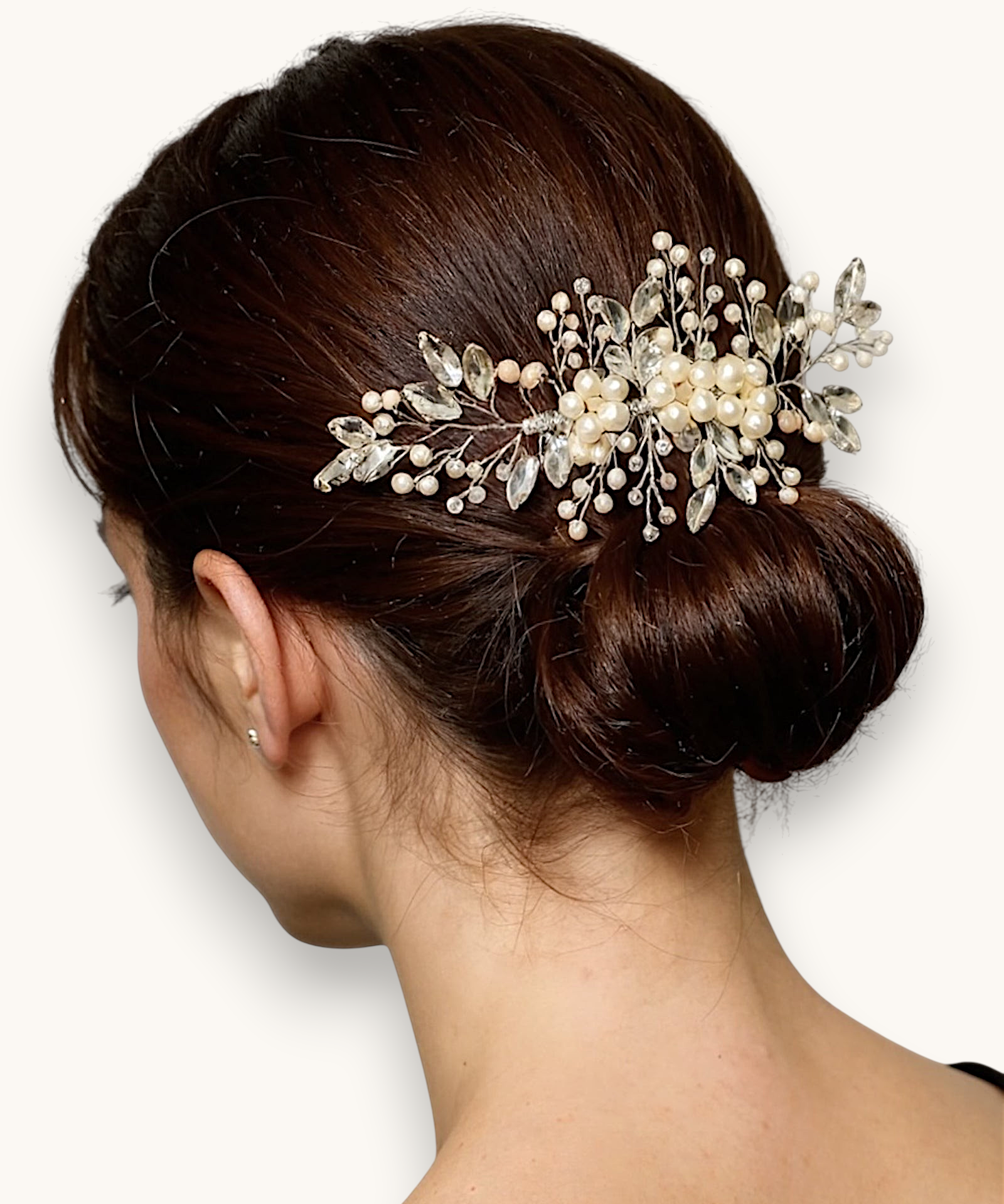 Plaukų sagė "Nude pearl comb"