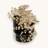 Plaukų sagė "Nude leaf comb"