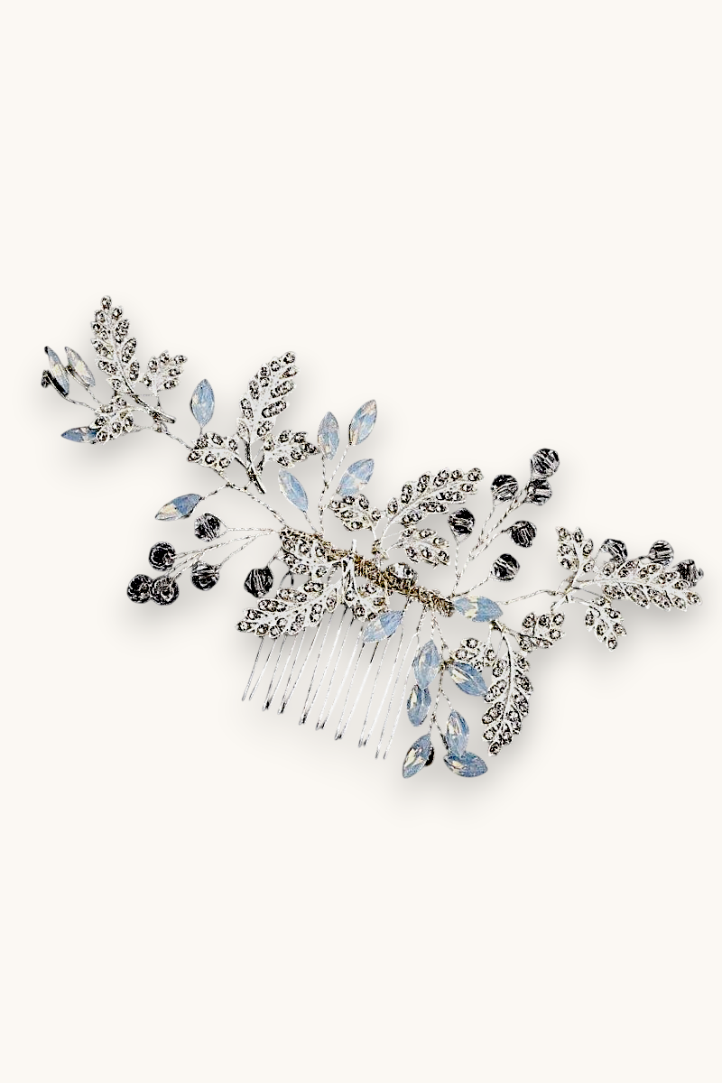 Plaukų sagė "Frost crystal leaves"