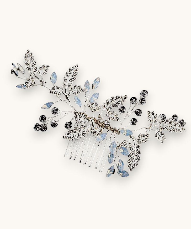 Plaukų sagė "Frost crystal leaves"