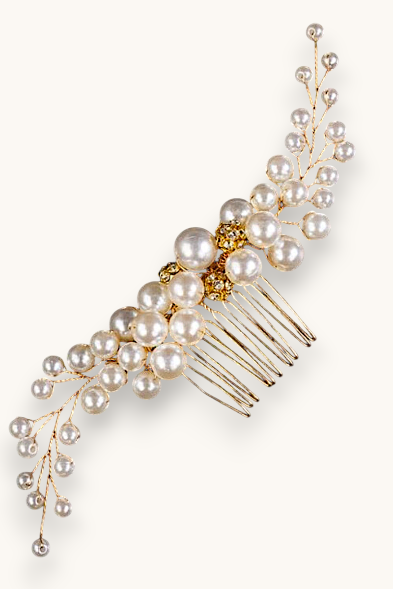 Plaukų sagė "Treandy crystal pearl"