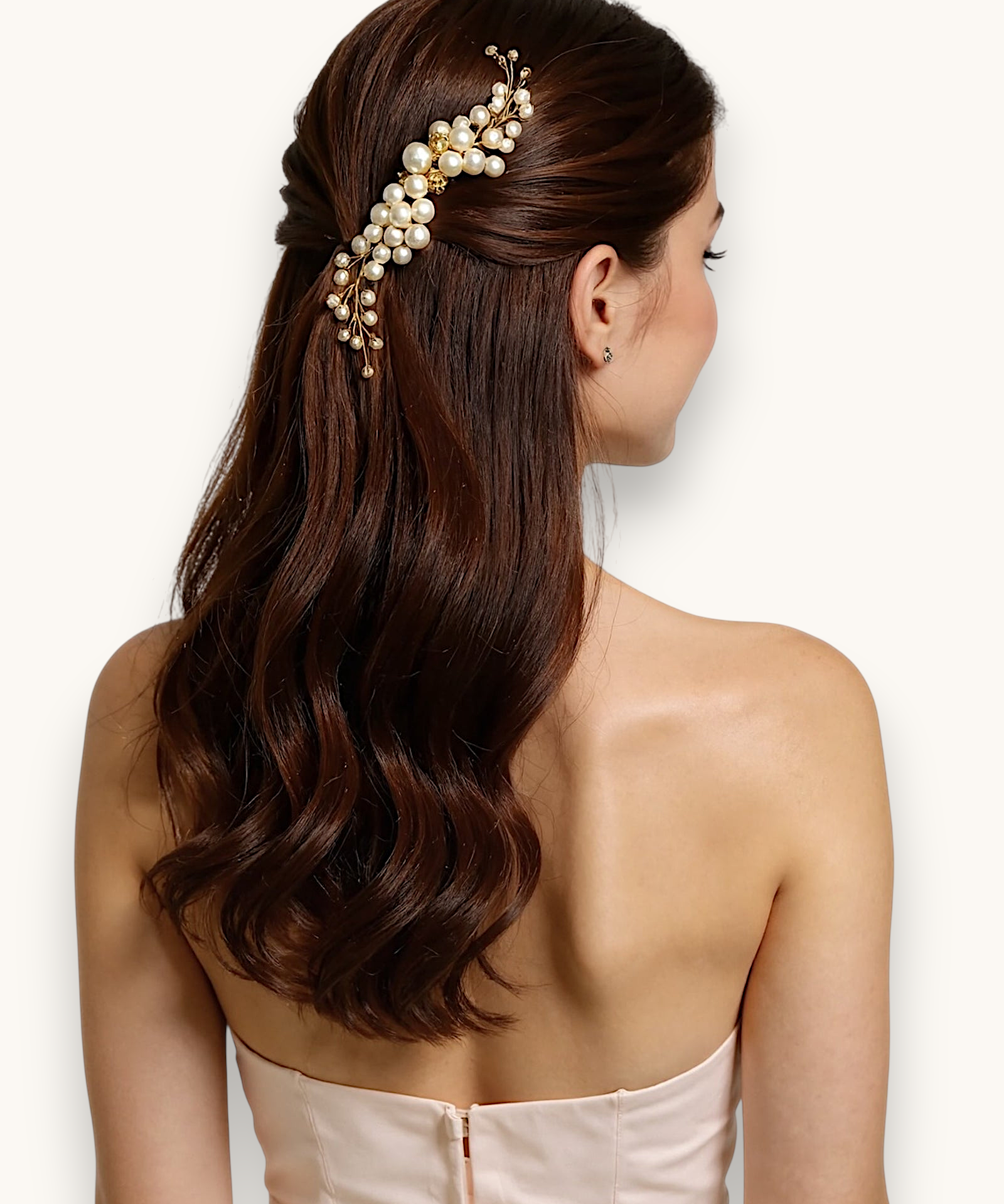 Plaukų sagė "Treandy crystal pearl"