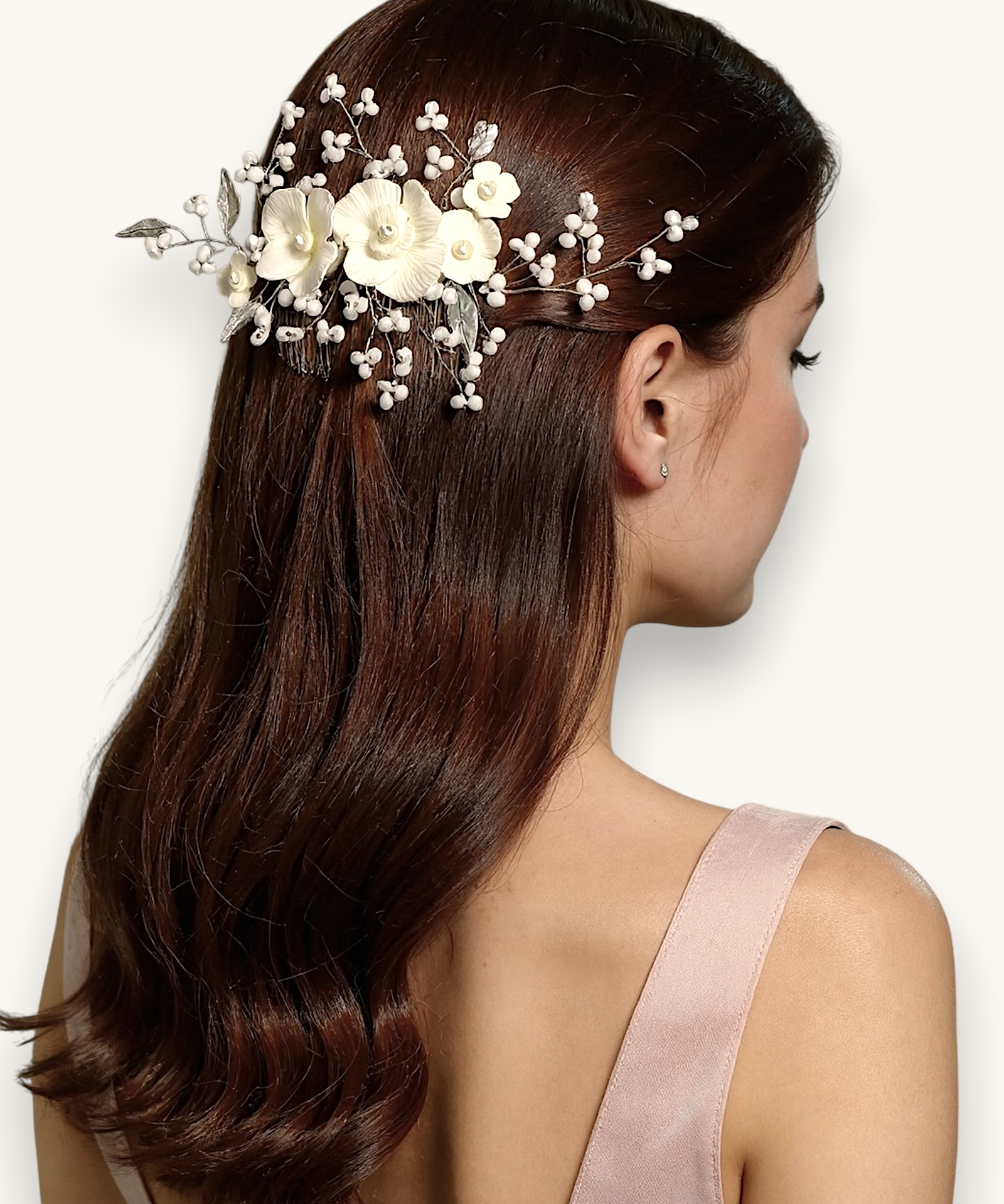 Plaukų sagė "Beads flower"