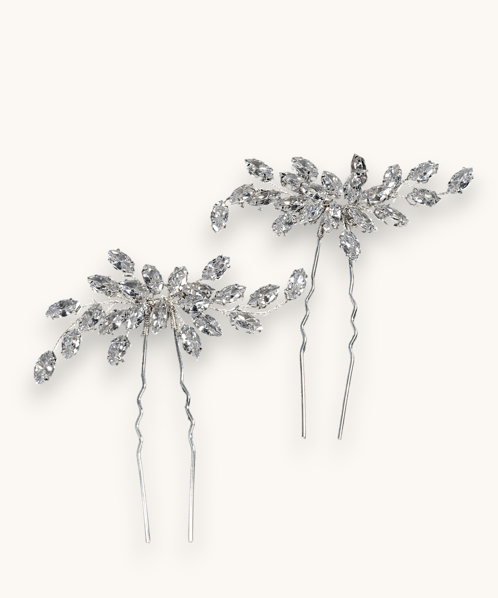 Plaukų smeigtukas/sagė "Golden crystal pin"