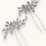 Plaukų smeigtukas/sagė "Golden crystal pin"